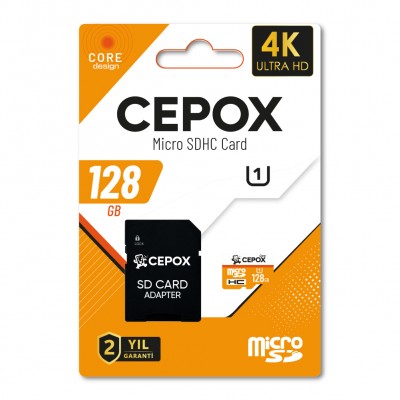 Cepox Core 128GB Hafıza Kartı | 2.0 | Class 10