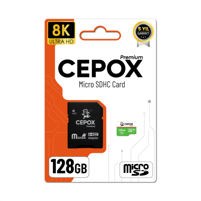 Cepox 128GB Hafıza Kartı | 3.0 | 8K Ultra HD