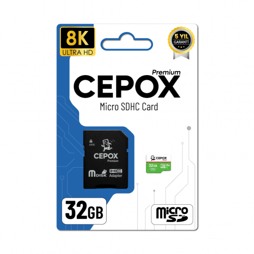 Cepox 32GB Hafıza Kartı | 3.0 | 8K Ultra HD