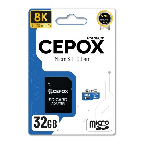 Cepox 32GB Hafıza Kartı | 3.0 | 8K Ultra HD