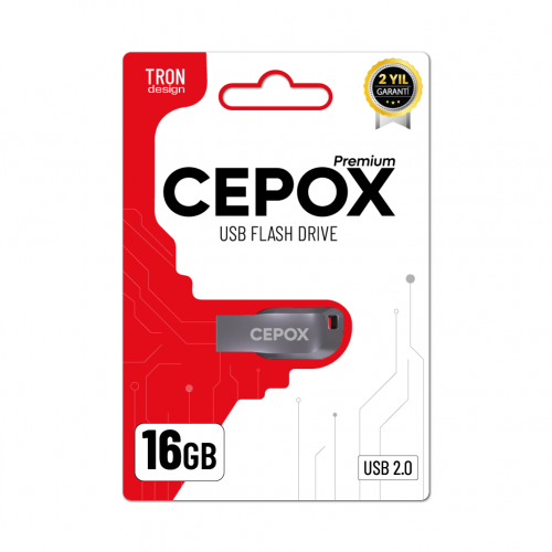 Cepox 16GB Tron Flash Bellek | USB 2.0