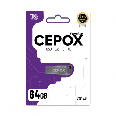 Cepox 64GB Tron Flash Bellek | USB 2.0