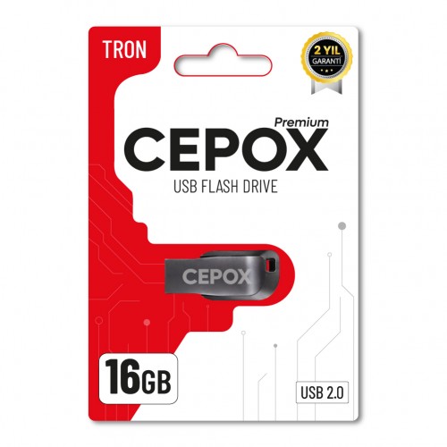 Cepox 16GB Tron Flash Bellek | USB 2.0
