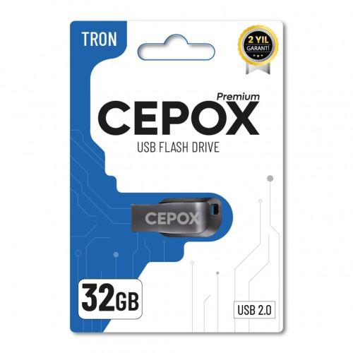 Cepox 32GB Tron Flash Bellek | USB 2.0