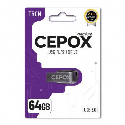 Cepox 64GB Tron Flash Bellek | USB 2.0