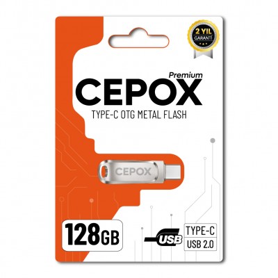 Cepox 128GB Type-C Otg Flash Bellek | USB 2.0