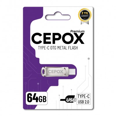 Cepox 64GB Type-C Otg Flash Bellek | USB 2.0
